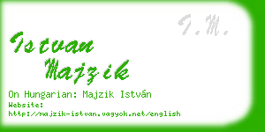 istvan majzik business card
